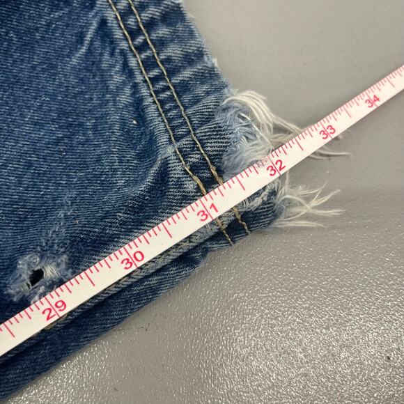 VTG Y2K Evolution Wide Leg Baggy Skater Hip Hop Blue Jeans SZ 38x32 - Picture 6 of 6